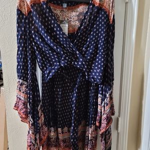 Rue21 Maxi skirt and Blouse Outfit